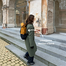 Įkelti vaizdą į galerijos rodinį, XL Geltonos spalvos kuprinė