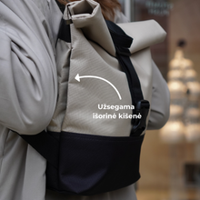 Įkelti vaizdą į galerijos rodinį, L Dramblio kaulo spalvos kuprinė