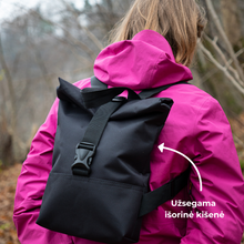 Įkelti vaizdą į galerijos rodinį, L Juodos spalvos kuprinė