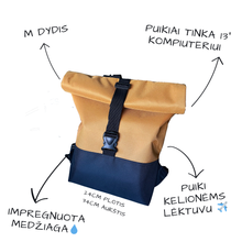 Įkelti vaizdą į galerijos rodinį, M_geltona_kuprine_baltas_fonas_1