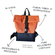 Įkelti vaizdą į galerijos rodinį, M Oranžinė kuprinė